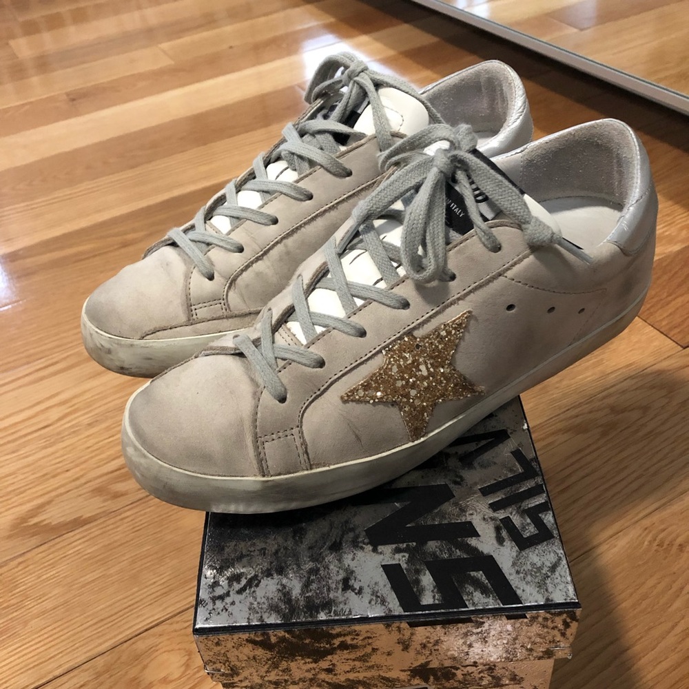 Golden Goose superstar golden glitter star